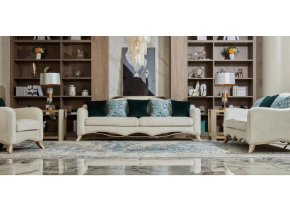 Modern Sofabett Sofa-Set 3+2+1 Sëtzer Sofa Sëtz Couch Set