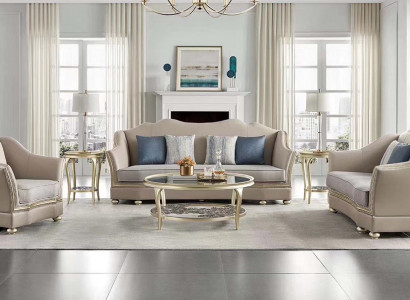 Sofa Garnitur 3+2+1 Design Sofa Couchen Sëtz Set Garnitur Polstersofa