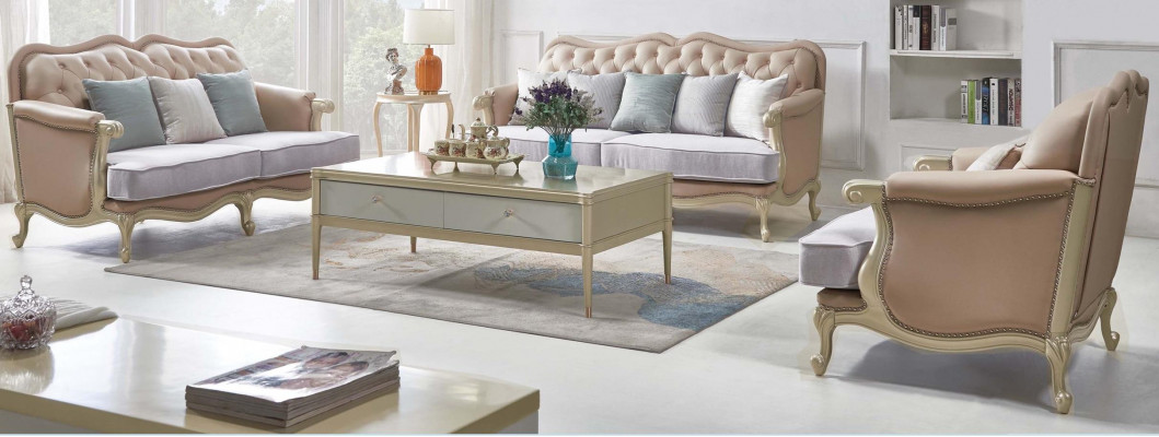 Luxus Couchdësch Holz Dëscher Wunnzëmmer Héichwäerteg Miwwelen Niewendësch Hotel