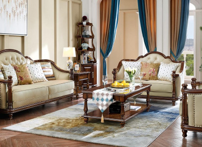 Sofagarnitur 3+2+1 Sëtzer Canapé Couch Garnitur Lieder Couch Klassesch