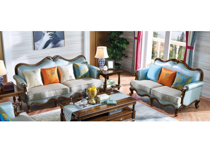 Luxus Miwwelen Sofa Garnitur 3+2 Sëtzer Sofa Canapé Garnitur Canapé Still