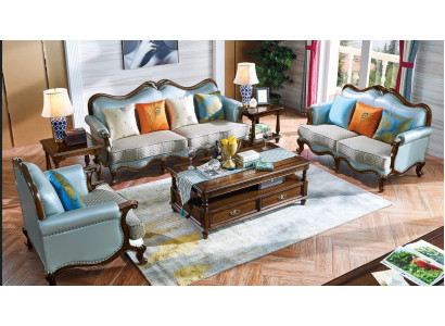 Liederdivan Divanseth 3+2+1 Sëtz Set Garnitur Couch Designerdivan