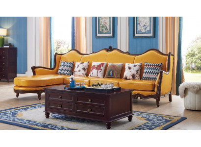 Klassesch Eck-Couch Giel Empire Couch Sofa Ledersofa Sofae Couchen