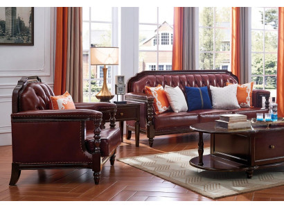 Klassesch Chesterfield Barock Rokoko Sofa-Garnitur 3+1 Lieder-Garnitur