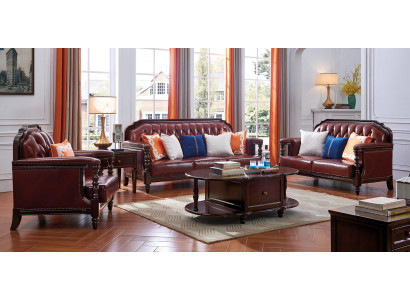 Design Sofagarnitur 3+2+1 Sëtzer Set Sofa Polster Couchen Canapé Modern