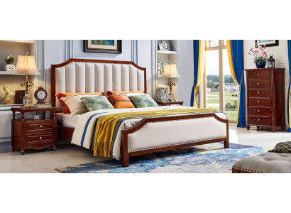 Luxus Schlofzëmmer Bett Duebelbett Holz Bettraam Miwwelen Design Better