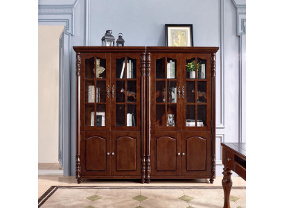 Bicherregal Vitrinn Schaf Regal Holz Schaf Bicherschaf Miwwel 2tlg