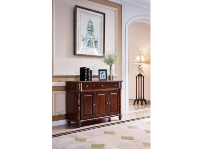 Kommode Braun Anrichte Sideboard Massiv Holz Schaf Möbel Design