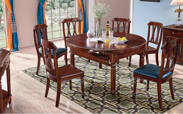 Iessdësch Design Miwwelen Ariichtung Schiebdësch Dëscher Massivholz Dësch