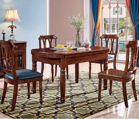 Iessdësch Design Miwwelen Ariichtung Schiebdësch Dëscher Massivholz Dësch