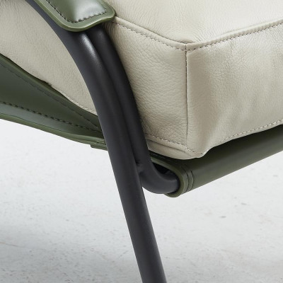 Set vu Sesselen + Hocker Luxus Relax Eenzelmiwwel Still Fousshocker 2 Deeler.