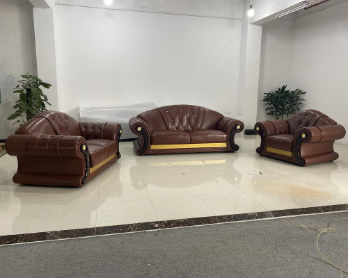 Brong Chesterfield Lieder Sofa Couch Set 3+2+1 Gruppe