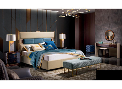 Bett Nachtkommodë Schminktisch 6 tlg. Schlofkummer Design Modern Luxus
