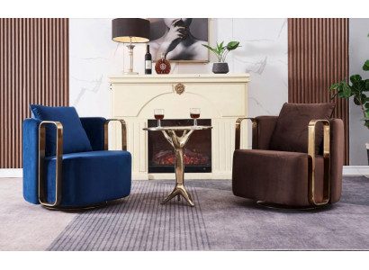 Ronnde Sëtz Couch Edelstol Ronnsëtz Waardezëmmer Design Miwwelen