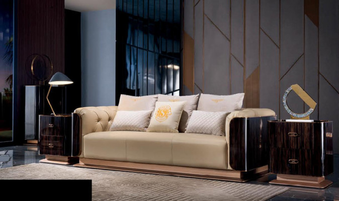 Modern Sofagarnitur 3+2+1 Sëtzer Set Design Polstersofa Couch Couchen