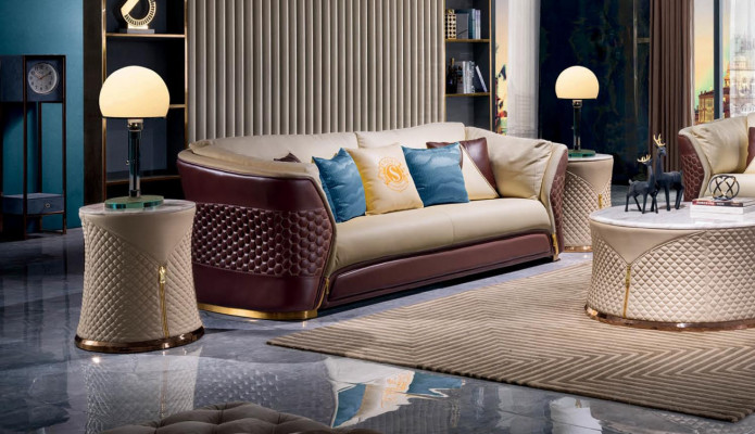 Sofasëtzung 3+2+1 Sëtzer Sofa Sëtz Couch Polster Garnitur Modern