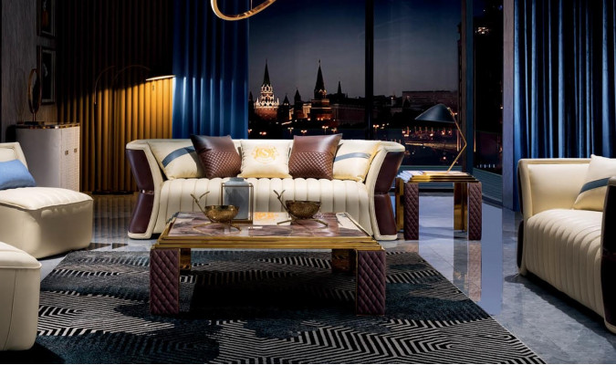 Sofagarnitur 3+2+1 Sëtzer Liederdivan Couch Wunnlandschaft Garnitur