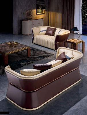 Sofagarnitur 3+2+1 Sëtzer Liederdivan Couch Wunnlandschaft Garnitur