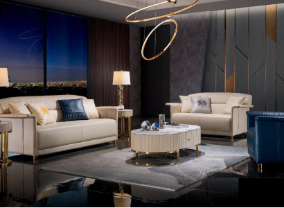 Canapé-Set Canapé Polster Sëtzer Liederkanapé Couch Wunnlandschaft Garnitur