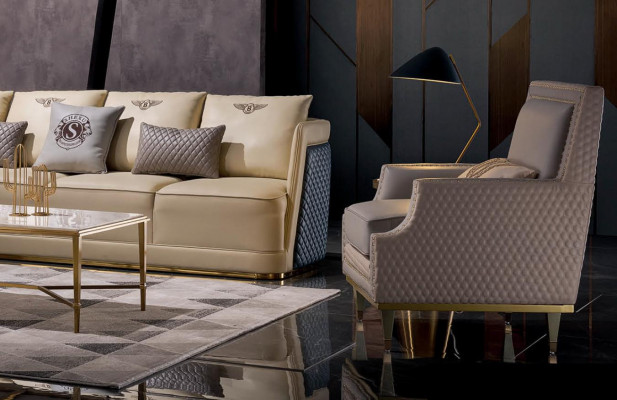 Sofa L-Form Lieder Sofa Canapé Wunnlandschaft Garnitur Design Modern