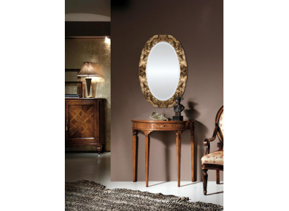 Konsolendësch Kommode mat Spigel Luxus Miwwelen Set Konsol 2 Stéck. Made in Italy