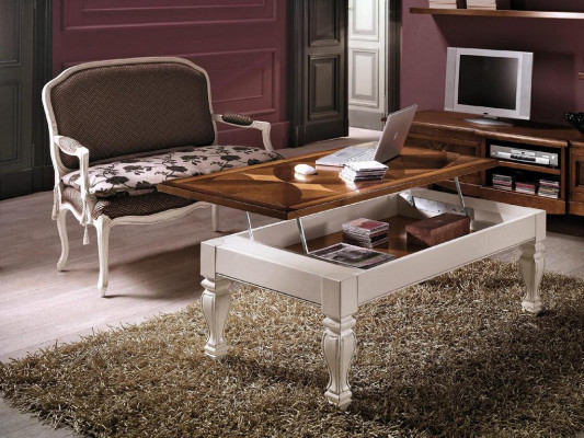 Luxus Wunnzëmmer Dësch Couchtisch Holzdësch Design Dëscher Italienesch Miwwelen nei