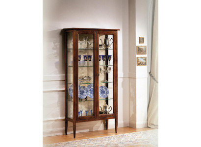 Wunnzëmmer Kommode Glas Schaf Vitrine Iesszëmmer Kommode Holz Schief Möbel