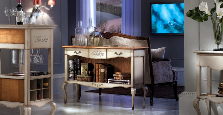 Kommodeschief, Tiräng aus Holz, Kommoden, Wunnzëmmer, Sideboard, Schaf, Schief, Massivholz.