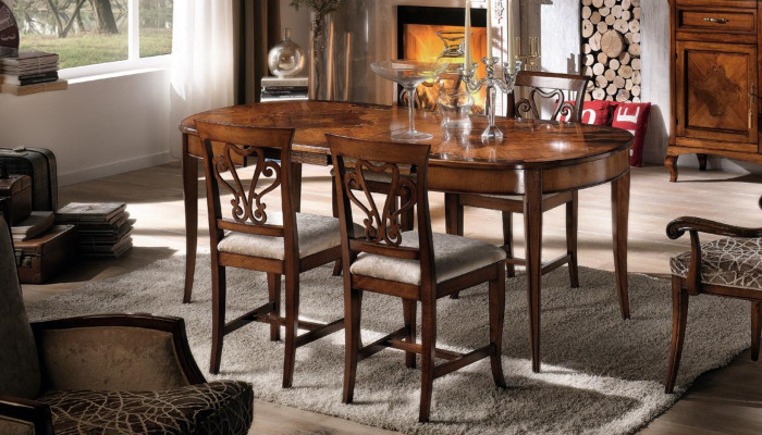 Iesszëmmer Still Holz Luxus Fauteuil Still Braun Lehnstull Wunnzëmmer Miwwelen nei