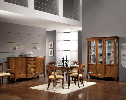 Iessdësch antik Stil Massivholzmöbel Italienesch Iessdëscher Dësch Holz Dëscher