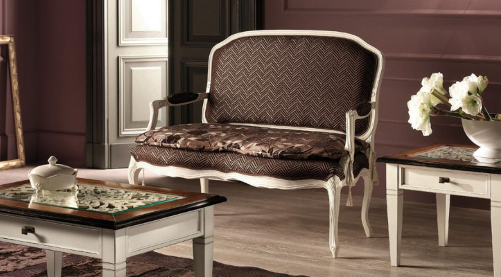 Sofa Canapé Design Canapé Polster Stoff Modern Zwëschesëtz Sëtzbank 2-Sëtzer