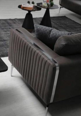 Luxus Sofagarnitur Sofa Garnitur Sofas 3+1 Sëtzer Fauteuil Modern Polyester Nei