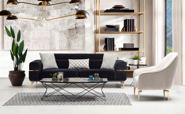 Fauteuil Einsëtzeger Luxus Polster Sëtz Designer Textil Sëtz Stoff Modern
