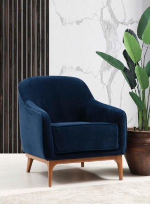 Luxus Fotel Sëtzer Wunnzëmmer 1 Sëtz Stoff Polyester Stil Modern Design Nei