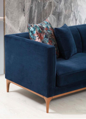 Däisëtzer Sofa 3 Sëtzer Sofas Luxus Sëtz Stoff Modern Stil Textil Canapéë Miwwelen