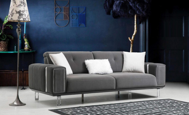 Luxus Sofa Design Drësëtzer Modern Canapé Gro Canapéë Miwwel Polster Loft Neit