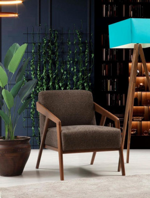 Fotellsëtz Wunnzëmmer 1 Sëtz Stoff Polyester Stil Modern Design Luxus Nei