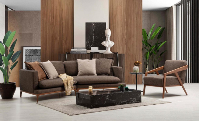 Fotellsëtz Wunnzëmmer 1 Sëtz Stoff Polyester Stil Modern Design Luxus Nei