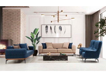 Sofa Garnitur Komplette Canapé Garnitur 331 Sëtz Fauteuil Sofa Canapéën Miwwel Set Nei