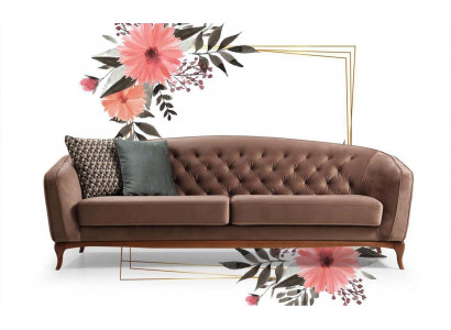 Luxus Sofa Design Drësëtzer Modern Couch Blo Couchen Miwwelen Polster Loft Neit