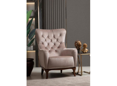 Fotell Einsëtzer Luxus 1 Sëtzer Polster Sëtz Designer Textil Sëtz Stoft Modern
