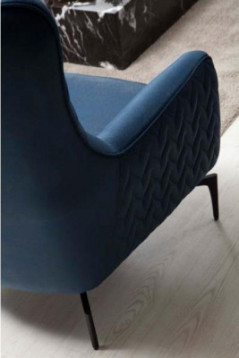 Sesselleeën Luxus 1 Seeter Polstersëtz Designer Textilsëtz Stoffsëtz Modern