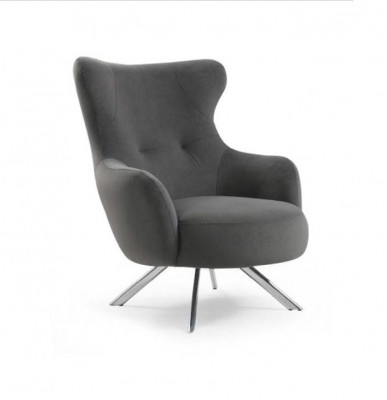 Fauteuil Ouerfauteuil Luxus 1-Sëtzer Einsëtzer Polster Sëtz Designer Stoff Modern