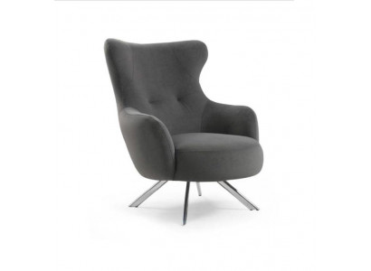 Fauteuil Ouerfauteuil Luxus 1-Sëtzer Einsëtzer Polster Sëtz Designer Stoff Modern