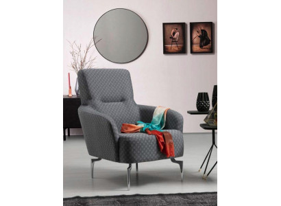 Luxus Eenzelstull Einsitzer Gepolstert Sëtz Designer Textil Sëtz Stoff Modern