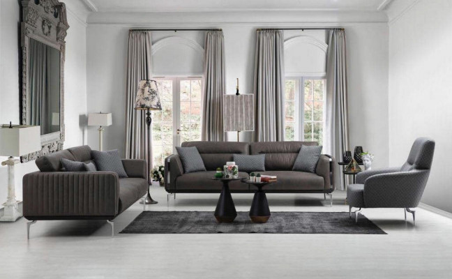 Luxus Eenzelstull Einsitzer Gepolstert Sëtz Designer Textil Sëtz Stoff Modern