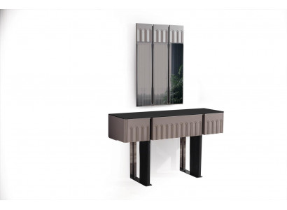 Elegante Schlofzëmmer Set Kosmetiksdësch Spigel Luxus Miwwelen 2tlgeg Miwwelen