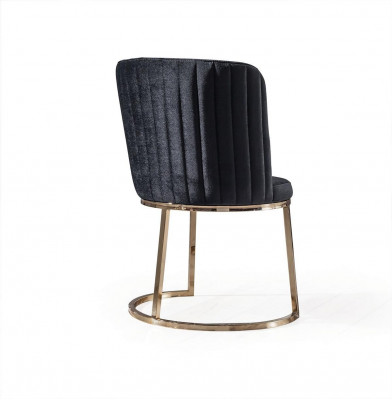 Schwaarze Salle-à-manger-Stull Designer Kichestill Lehnstull Edelstolstull