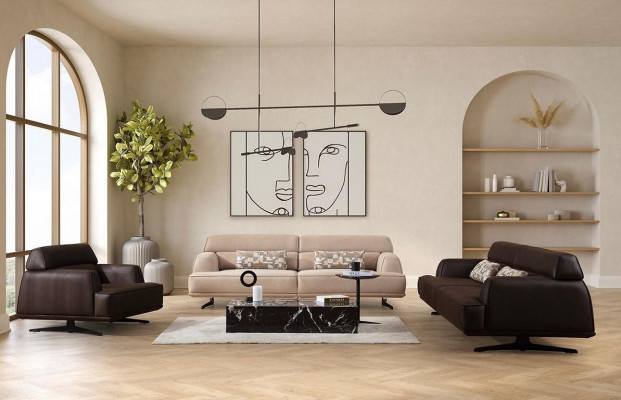 Luxus Canapé-Set Sofa Setzt Sofas 3 3 1 Sëtzer Fauteuil Modern Lieder Nei
