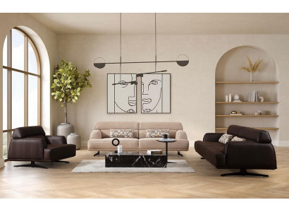 Luxus Canapé-Set Sofa Setzt Sofas 3 3 1 Sëtzer Fauteuil Modern Lieder Nei